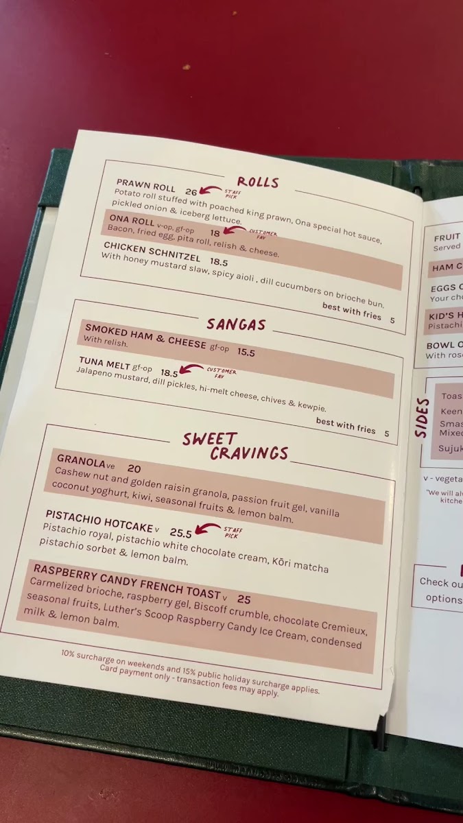 Menu - Ona Coffee | Cafe Brunswick photo 4