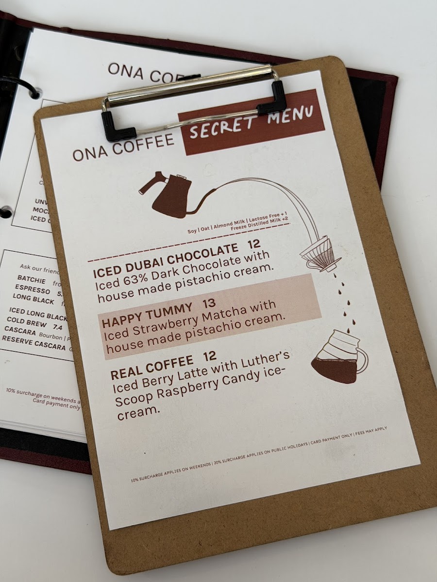 Menu - Ona Coffee | Cafe Brunswick photo 8